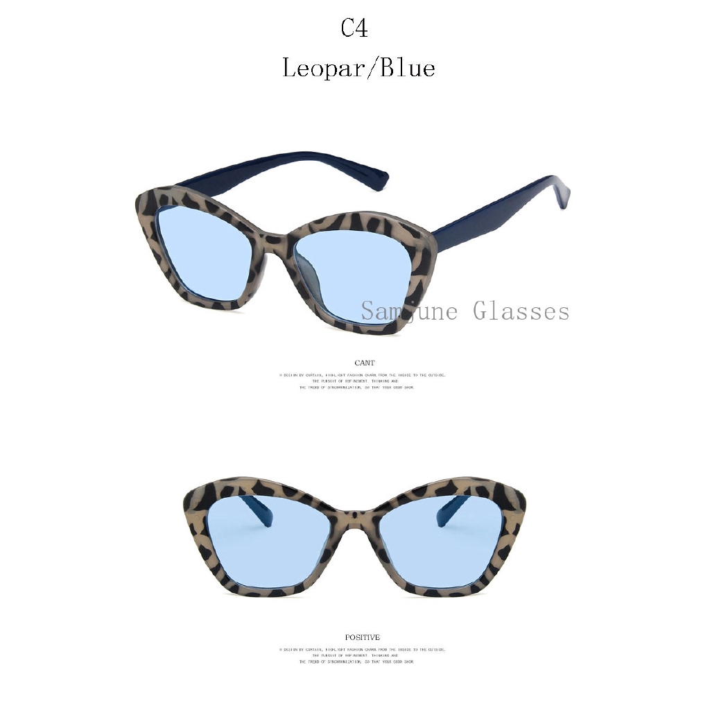 Kính mát Samjune kiểu mắt mèo chống tia UV400 phong cách sành điệu cho nữ