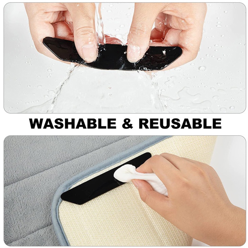 Set 8 Miếng Dán Thảm Chống Trượt Có Thể Giặt Lại Tiện Dụng