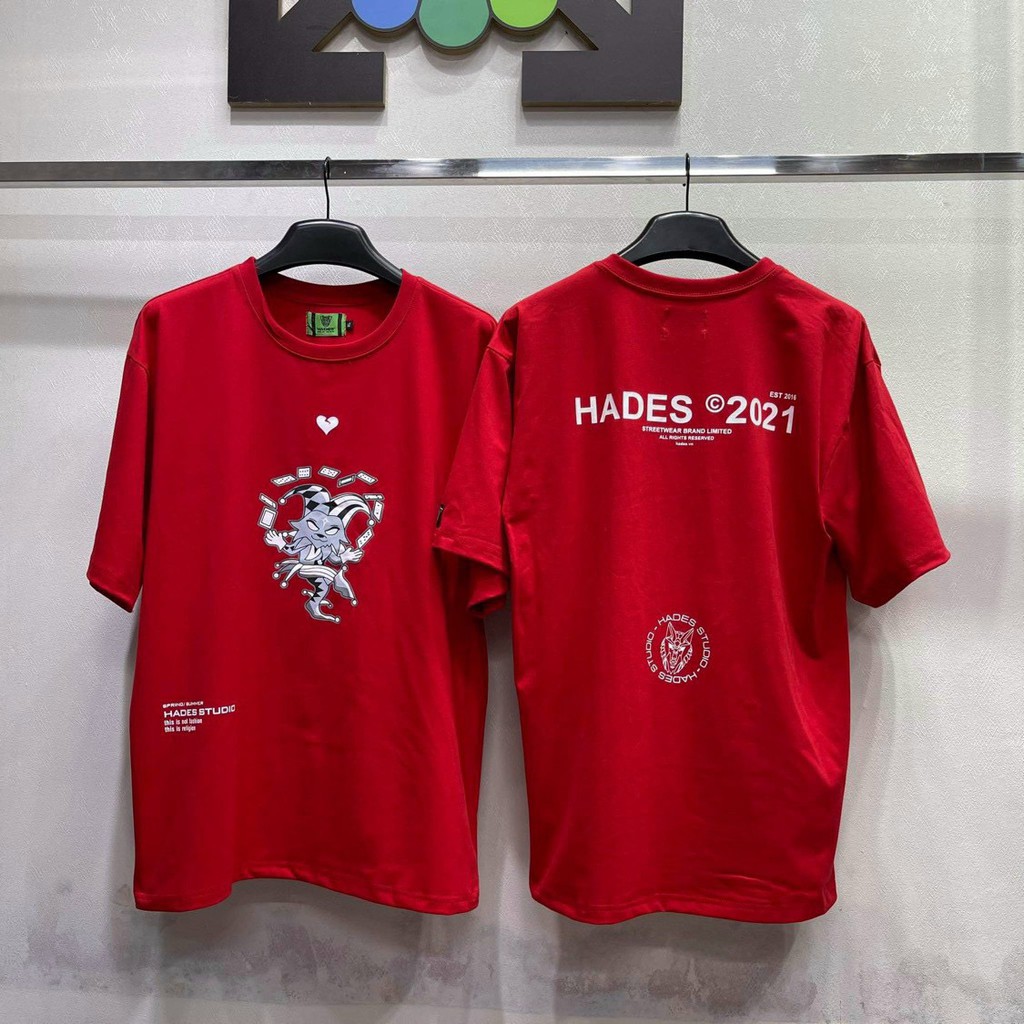 Áo thun HA.DES BASIC phiên bản 2021 hoạ tiết joker unisex FORM RỘNG TAY LỠ | BigBuy360 - bigbuy360.vn
