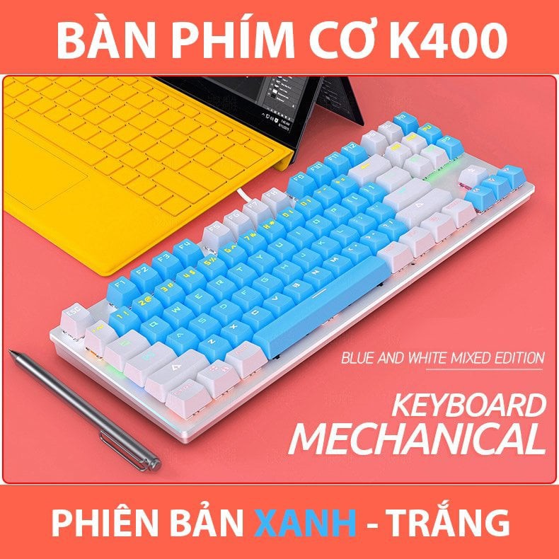 Bàn Phím Cơ Gaming Baiji K200 Phím Chất Lượng Cao, Led đẹp cho laptop và pc