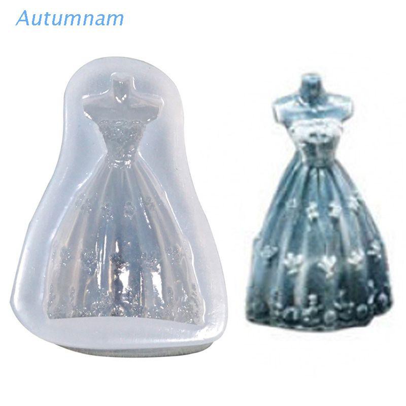 Khuôn Làm Mặt Trang Sức Hình Đầm Công Chúa Bằng Resin Epoxy Độc Đáo Diy