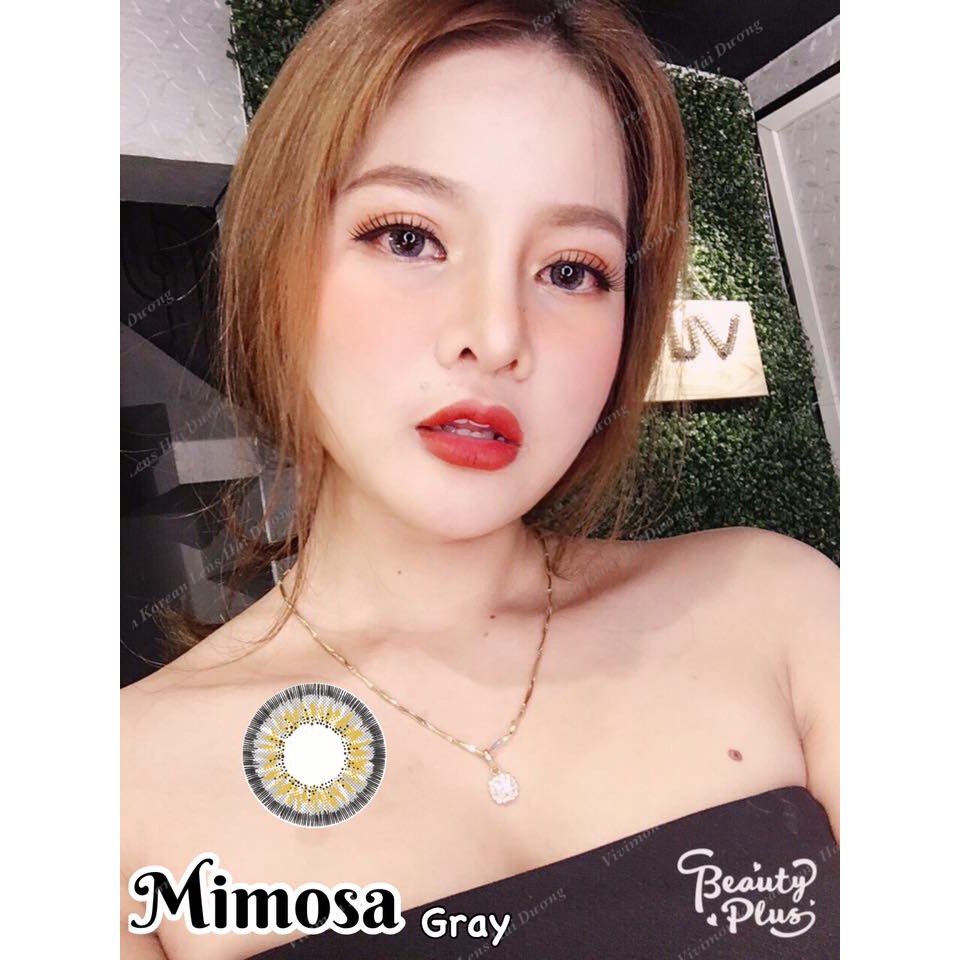 Kính áp tròng Hàn Quốc Mimosa Gray ( sẵn các độ 1,25-1,5-1,75-2,25-2,75-4,0-4,75-5,5-6,5 )