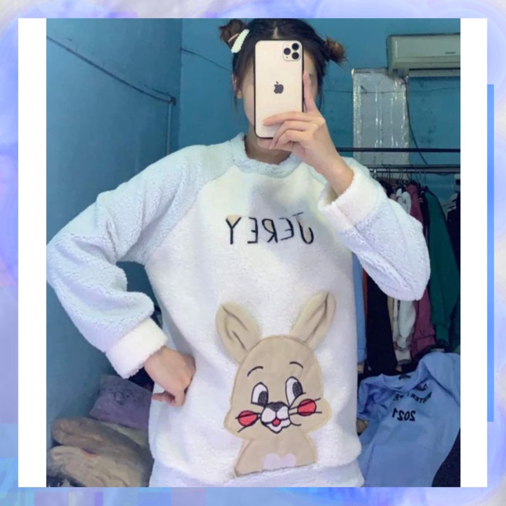 Áo lông thêu hình chú Voi con ngộ nghĩnh
