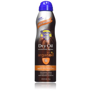 Bình xịt dầu nâu da & chống nắng Banana Boat Protective Dry Tanning Oil SPF 8 170g (Mỹ)