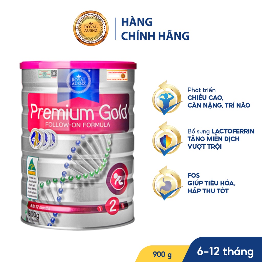 Sữa Hoàng Gia Úc Premium Gold 2 (900g)