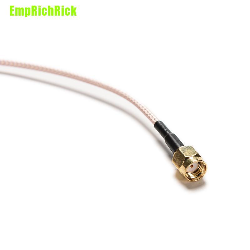 1 Đầu Nối Cáp Rp.sma Đực Sang Cái Rg316 30cm