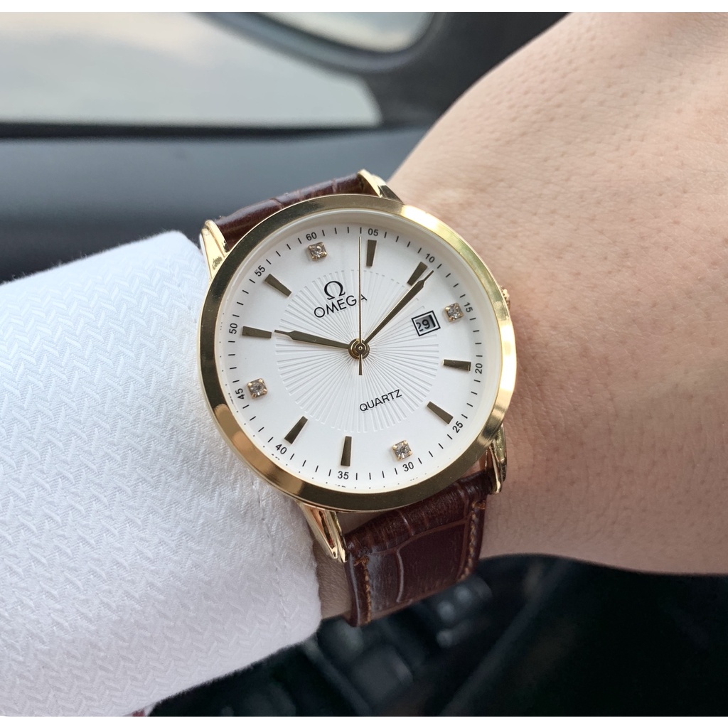 [Free Ship] Đồng Hồ Nam Omega mặt vân cực chất, siêu bền đẹp | BigBuy360 - bigbuy360.vn