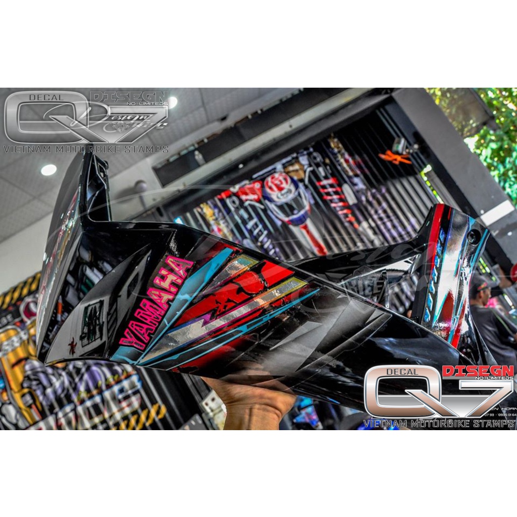 Tem Rời Sirius 110 Xe đen -tem 7 màu