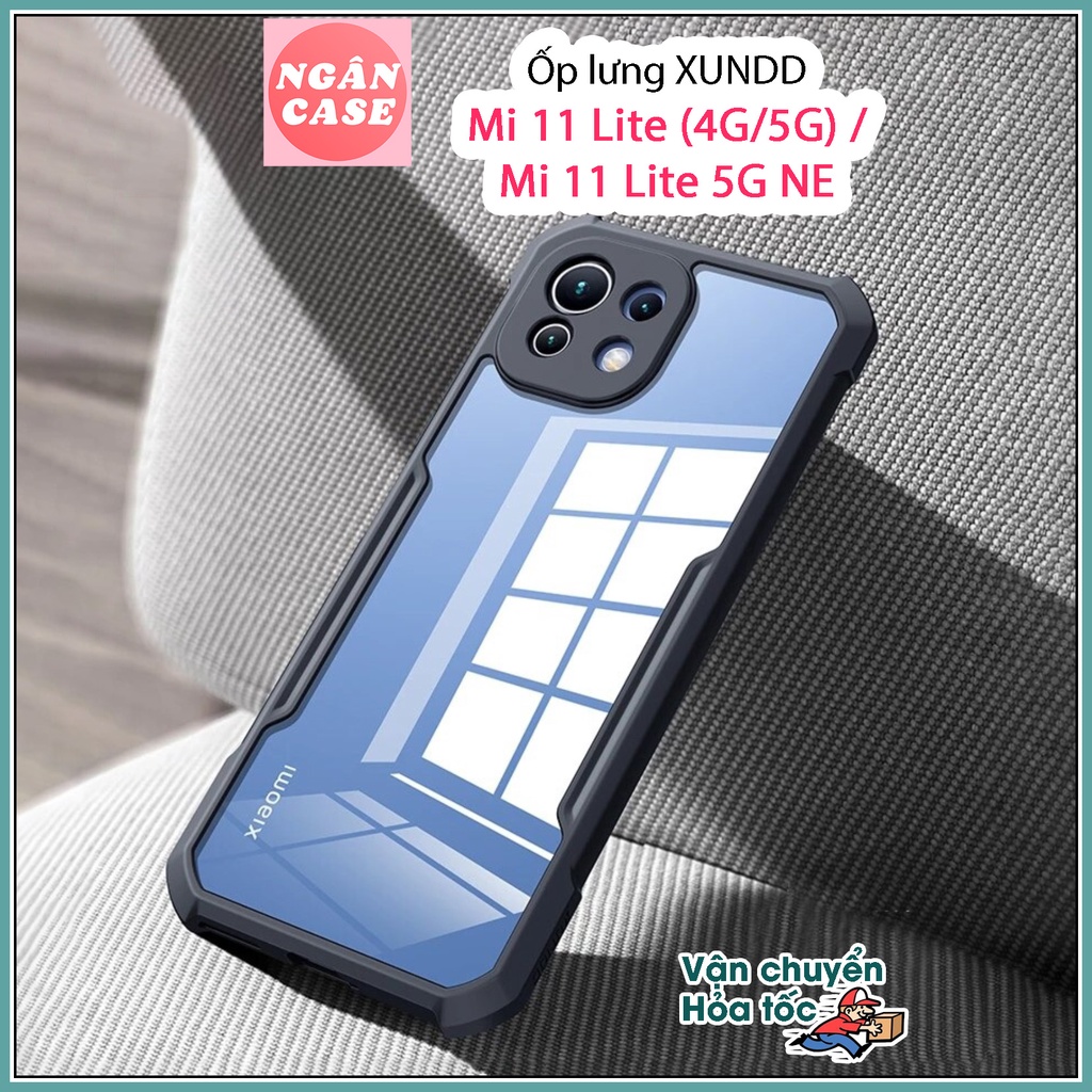 Ốp lưng XUNDD Xiaomi Mi 11 Lite (4G/5G) / Mi 11 Lite 5G NE - Mặt lưng trong, Viền TPU, Chống sốc