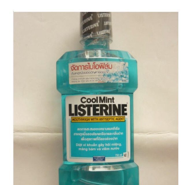 Nước súc miệng listerine bạc Hà 750ml