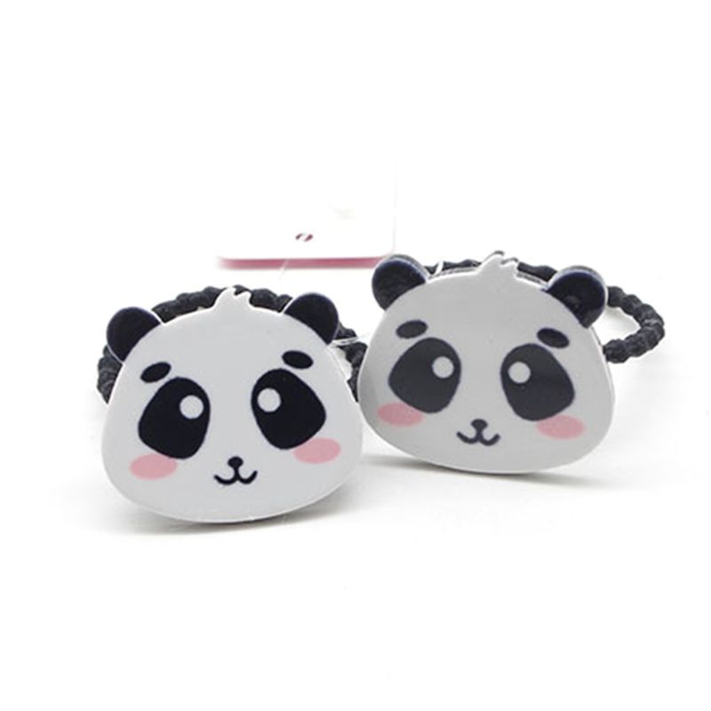 Set 2 Giá Đỡ Buộc Tóc Đuôi Ngựa Hình Thú Hoạt Hình Dễ Thương Cho Bé Gái