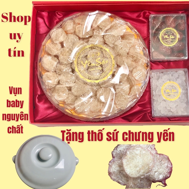 Tổ yến sào Khánh Hoà ⚡ GIÁ TỐT NHẤT ⚡ Tổ yến vụn sơ mướp viên bổ dưỡng, dưỡng da mịn màng