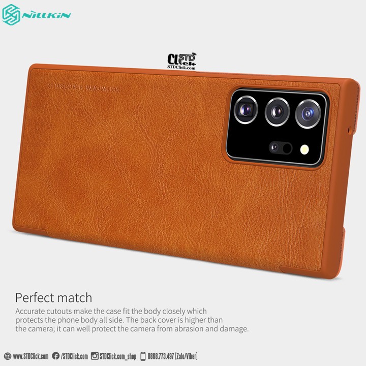 BAO DA SAMSUNG GALAXY NOTE 20 ULTRA NILLKIN QIN CHÍNH HÃNG HÀNG CHUẨN