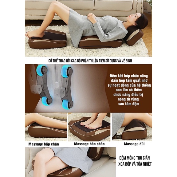 Đệm Massage Hàn Quốc Nhập KHẩu-Bảo hành 5 năm chính hãng