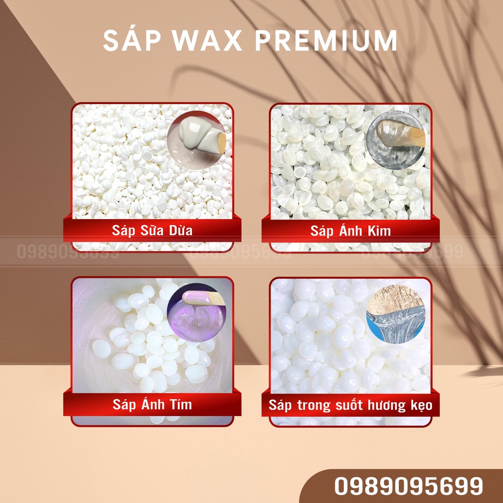 100G Sáp wax lông cao cấp + Mỡ trăn dưỡng da 30ml