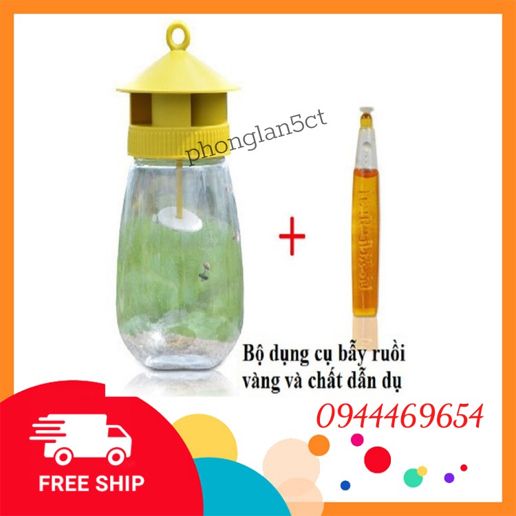 10 Lọ Chất Dẫn Dụ Bẫy Ruồi Vàng Pheromone Lọ 2ml