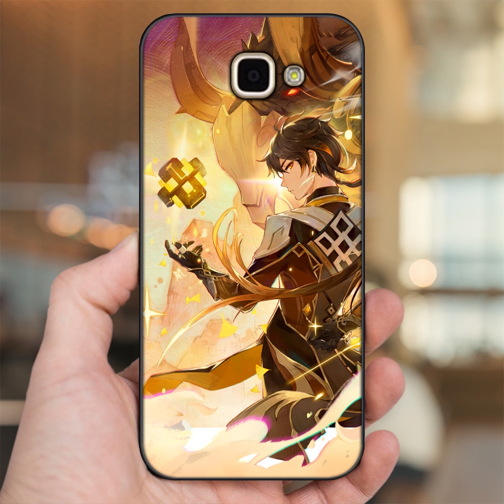 Ốp lưng Samsung A9 Pro viền đen in hình Zhongli Genshin Impact