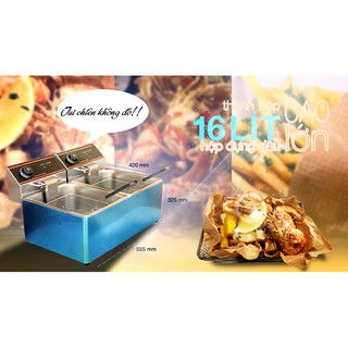 Bếp chiên nhúng đôi ETON 16 lít