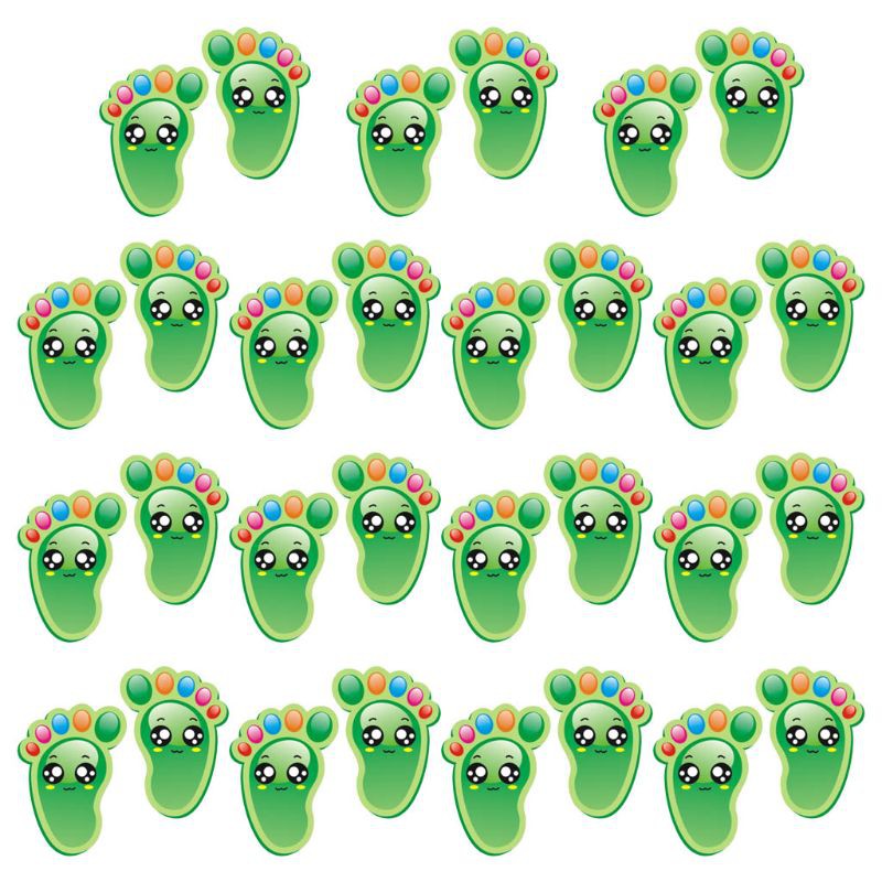 15 Cặp miếng dán sàn cho trẻ em hình bàn chân dễ thương