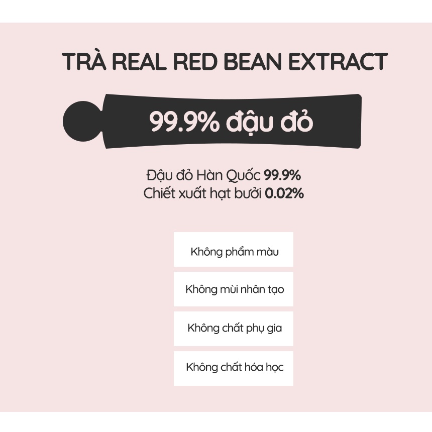 Trà Đậu Đỏ Terupa Real Red Bean Extract 350ml (gói lẻ)