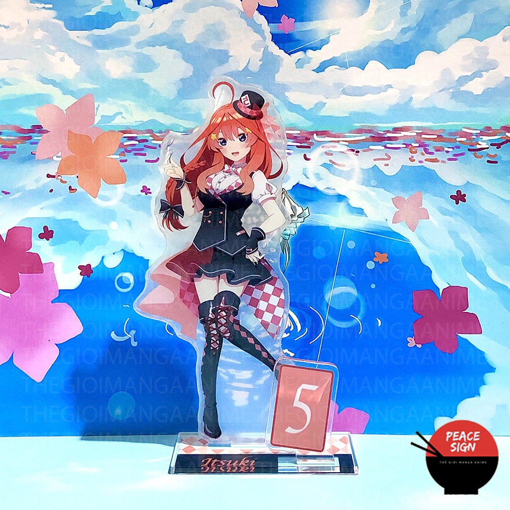 Mô hình nhân vật standee Gotoubun No Hanayome ver ẢO THUẬT in hình Nhà Có Năm Nàng Dâu anime chibi mica acrylic