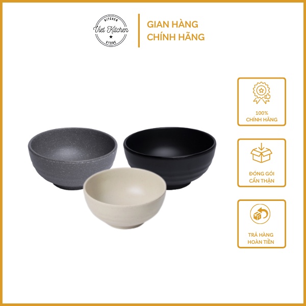 Bát Phíp Vietkitchen Tô ăn cơm nhựa melamine nhám CO20N Thân Thiện Chịu Nhiệt Độ Cao Bát nhựa Ăn Cơm Cao Cấp Hàn Quốc