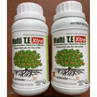 Dinh dưỡng thiết yếu cho cây và đất hiệu Multi T.E xtra chai 250ml