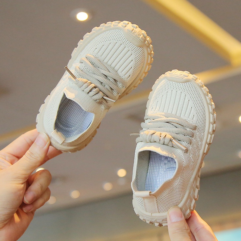Giày Sneaker Đế Mềm Chống Trượt Thoáng Khí Dệt Kim Thời Trang 2022 Cho Bé Trai Và Gái