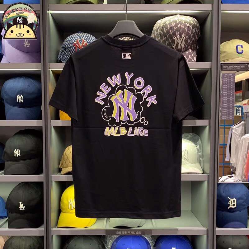 Áo phông MLB New york, áo thun unisex, chất cotton thoáng mát, form rộng, Dorystore