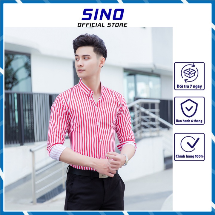 Xả 49K Áo sơ mi nam hàn quốc trẻ trung trơn cao cấp giá rẻ không nhăn không xù thấm hút mồ hôi SINO AD08
