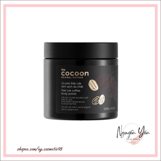 Tẩy da chết cà phê Đắk lắk làm sạch da chết Cocoon 200ml