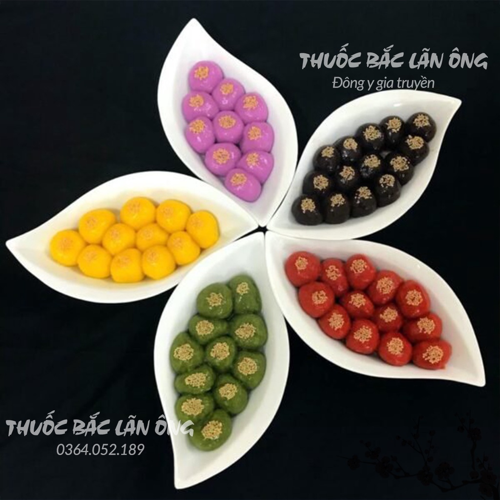 Bột dành dành nguyên chất 100g (Bột tạo màu tự nhiên, hạt dành dành, chi tử) - Thuốc Bắc Lãn Ông