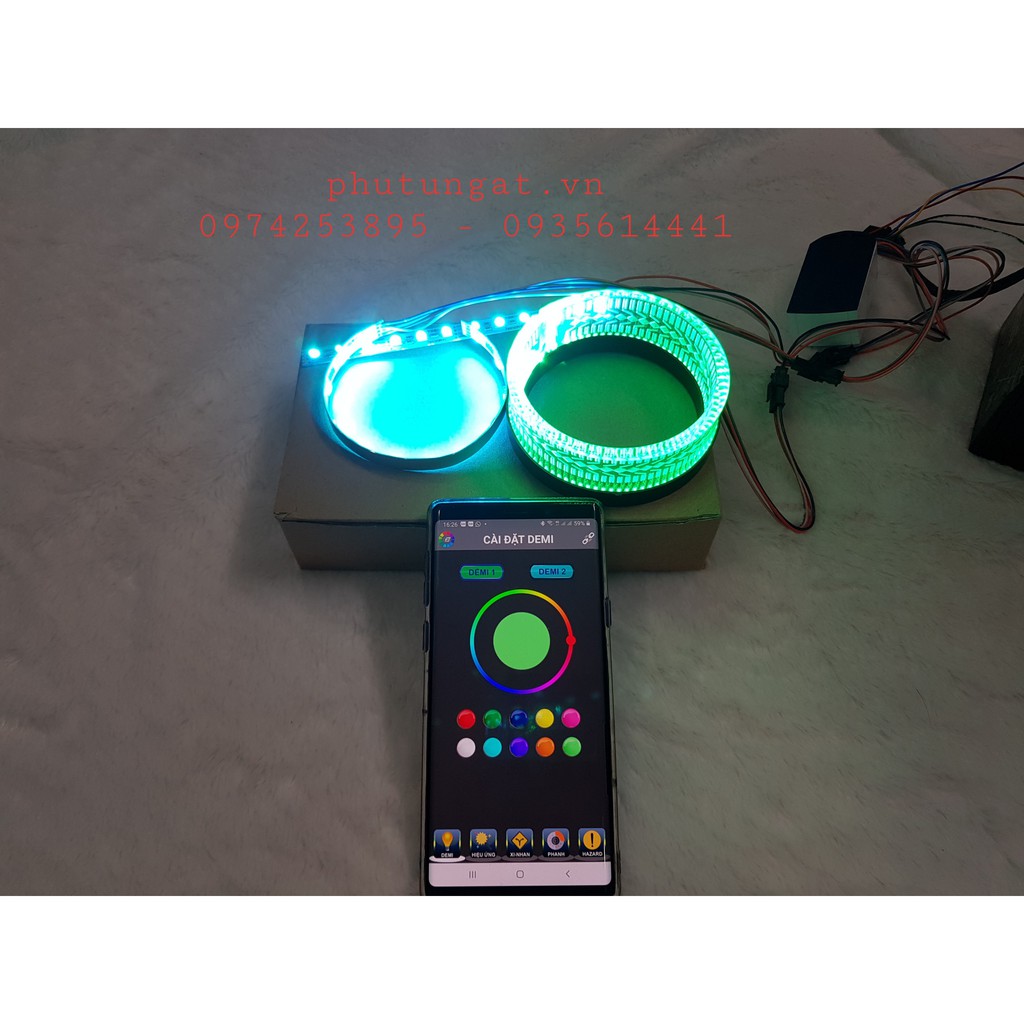 Vòng 3D đơn tùy chỉnh màu, hiệu ứng trên điện thoại