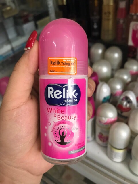 Lăn khử mùi trắng da Relik