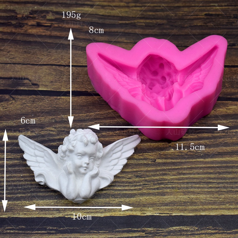 Khuôn Làm Bánh/Xà Phòng/Kẹo Mềm Hình Thiên Thần 6 Kiểu DIY