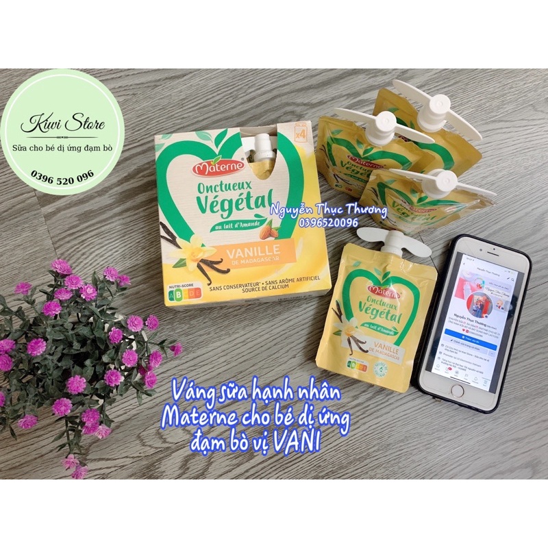 Váng sữa Hạnh Nhân Materne cho bé dị ứng đạm bò 85g