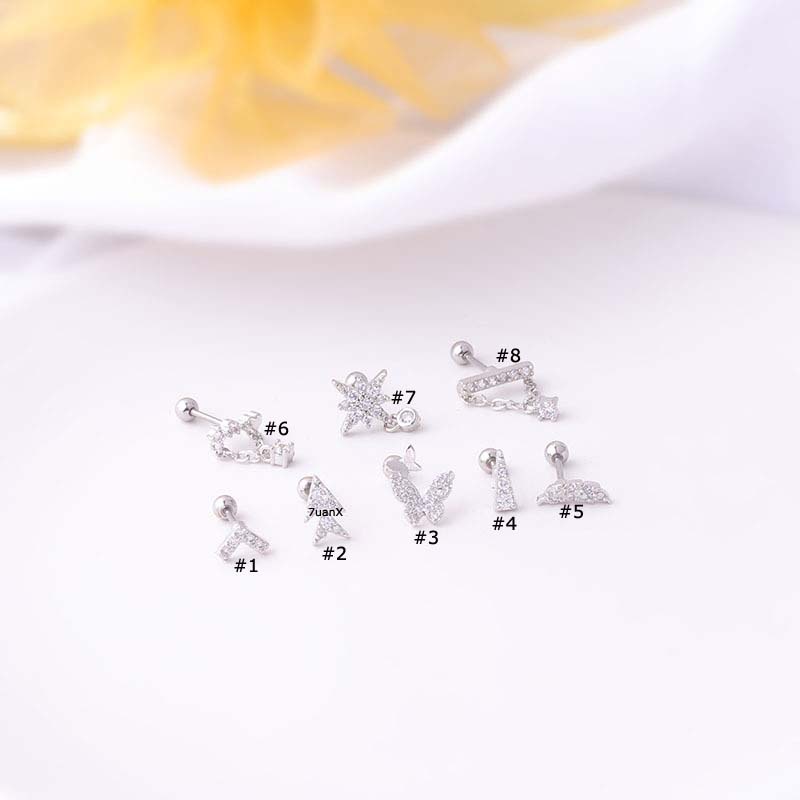 Bông tai nhỏ 20G kiểu dáng xinh xắn sang trọng
