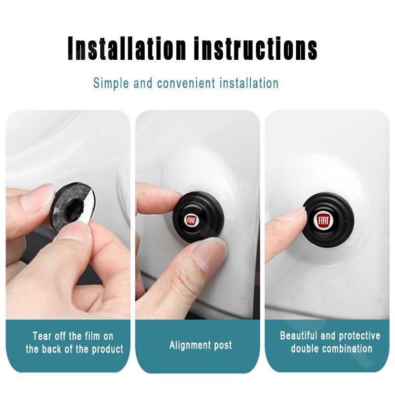 Vòng Đệm Chống Sốc Cách Âm Chuyên Dụng Cho Cửa Xe Hơi Uno Toro 500 Bravo Punto Palio Argo Stilo Strada Mobi