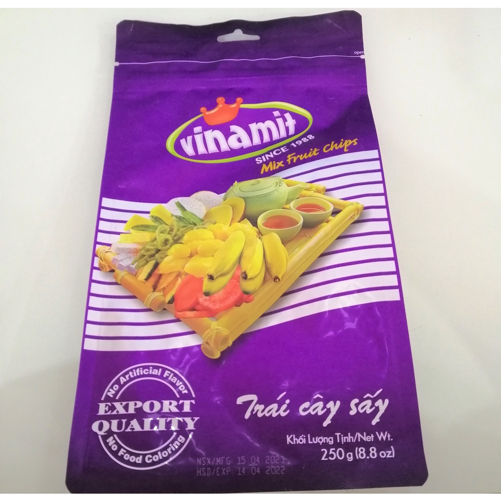 Trái Cây Sấy Vinamit Mix Fruit Chips (Gói 250g)