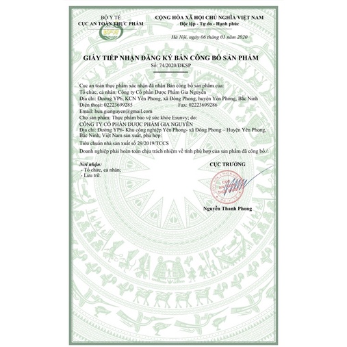 ESUNVY - viên uống kem sữa rửa mặt