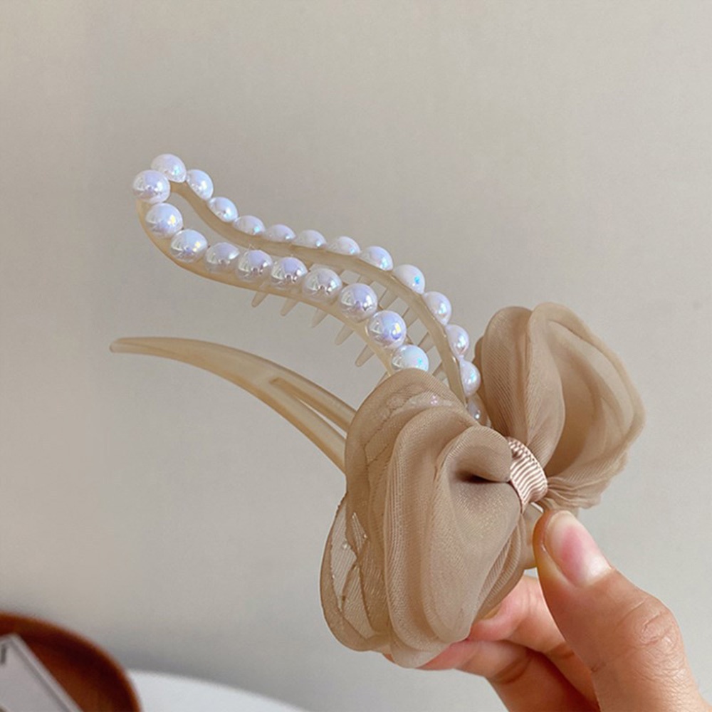 Kẹp Tóc Dạng Lưới Đính Ngọc Trai Màu Sắc Ngọt Ngào Xinh Xắn