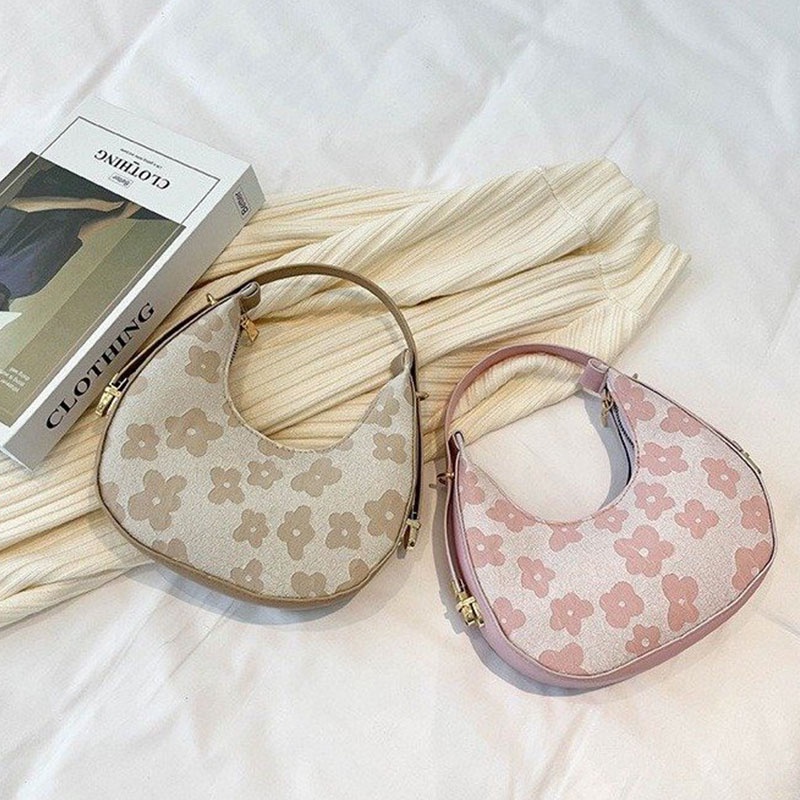 Túi đeo vai Yadou gắn hoa thời trang cho nữ chất lượng cao