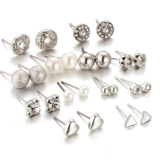 MT98- Set 12 đôi bông tai xỏ lỗ