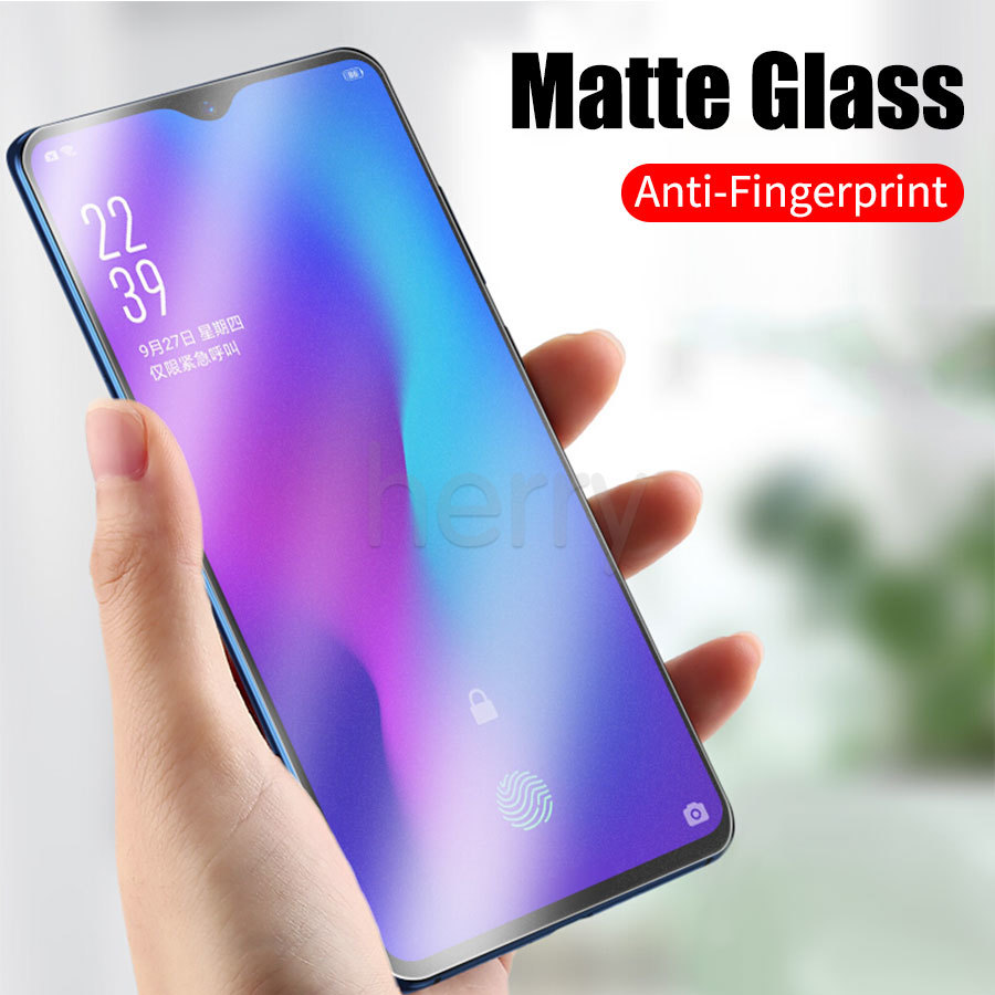 Nhám Kính cường lực chống vân tay mờ Vivo Y11 Y12 Y12S Y7S Y15 Y17 Y19 Y20 Y20s Y20i Y30 Y30i Y31 Y50 Y51 Y31 Y71 Y81 Y81i Y91 Y91i Y91C Y93 Y95 U10 V21E V21 V20 SE V19 Neo V17 V15 V11 V11i Pro Phim bảo vệ màn hình mờ