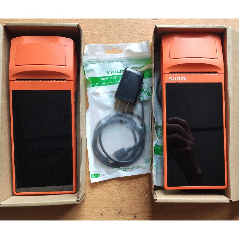 Máy Pos bán hàng Sunmi v1s cầm tay in bill  giấy in nhiệt k58
