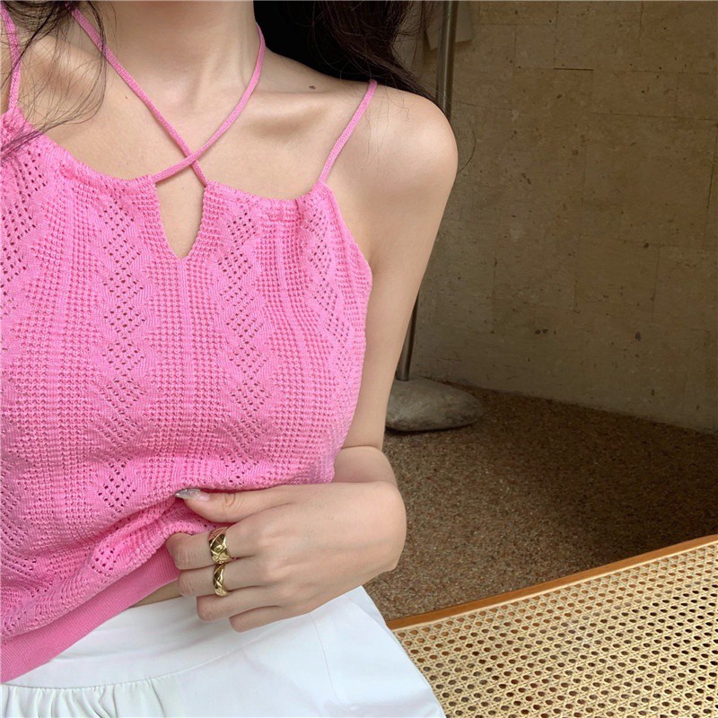 Áo tank top không tay màu trơn thiết kế quyến rũ | WebRaoVat - webraovat.net.vn