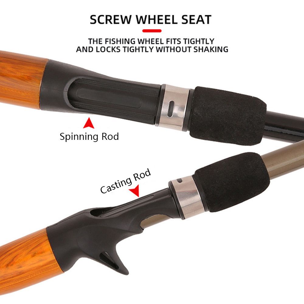 Cần câu cá mini cầm tay 1.3m 1.6m 1.8m tiện dụng