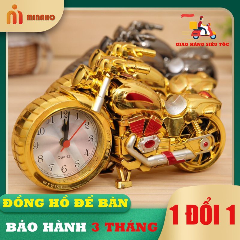 Đồng Hồ Để Bàn Thời Trang Minaho - Đồng Hồ Decor Trang Trí Bàn Làm Việc - Bền đẹp, thời trang, sang trọng