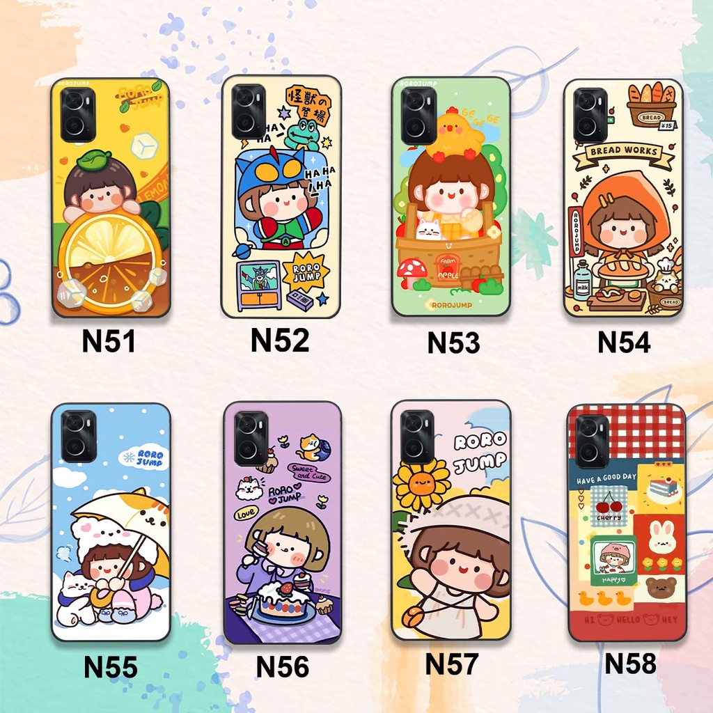 Ốp lưng Oppo A76 / A36 HÀNG LOẠI 1 . Vỏ điện thoại Oppo in hình RoRo Jump đáng yêu