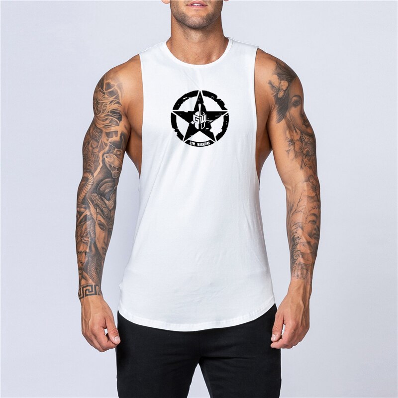 Áo thun ba lỗ in chữ cá tính dành cho nam